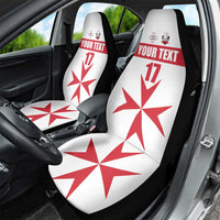 Custom Malta Rugby Car Seat Cover Maltese Cross