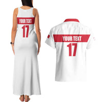 Custom Malta Rugby Couples Matching Tank Maxi Dress and Hawaiian Shirt Maltese Cross