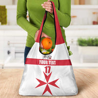 Custom Malta Rugby Grocery Bag Maltese Cross