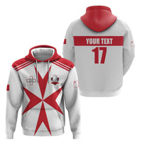 Custom Malta Rugby Hoodie Maltese Cross