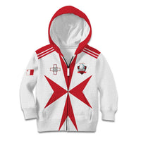 Custom Malta Rugby Kid Hoodie Maltese Cross