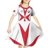 Custom Malta Rugby Kid Short Sleeve Dress Maltese Cross