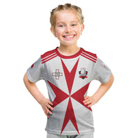 Custom Malta Rugby Kid T Shirt Maltese Cross