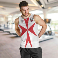 Custom Malta Rugby Men Tank Top Maltese Cross