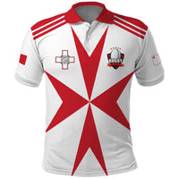 Custom Malta Rugby Polo Shirt Maltese Cross