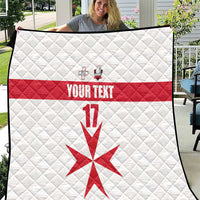 Custom Malta Rugby Quilt Maltese Cross