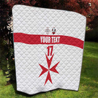 Custom Malta Rugby Quilt Maltese Cross