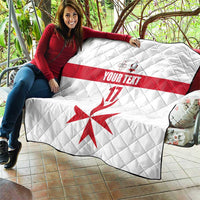Custom Malta Rugby Quilt Maltese Cross