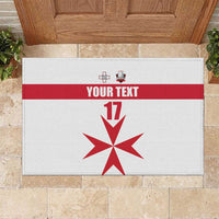 Custom Malta Rugby Rubber Doormat Maltese Cross