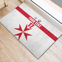 Custom Malta Rugby Rubber Doormat Maltese Cross