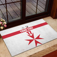 Custom Malta Rugby Rubber Doormat Maltese Cross
