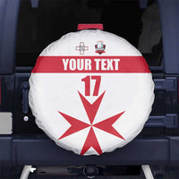 Custom Malta Rugby Spare Tire Cover Maltese Cross