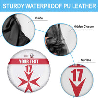 Custom Malta Rugby Spare Tire Cover Maltese Cross