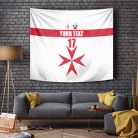Custom Malta Rugby Tapestry Maltese Cross