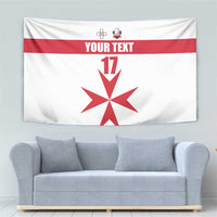 Custom Malta Rugby Tapestry Maltese Cross
