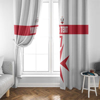 Custom Malta Rugby Window Curtain Maltese Cross