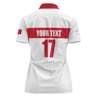 Custom Malta Rugby Women Polo Shirt Maltese Cross