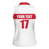 Custom Malta Rugby Women Sleeveless Polo Shirt Maltese Cross