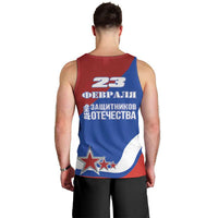 Russia 23th February Men Tank Top Defender of the Fatherland Day LT17 - Wonder Print Shop