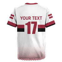 Custom Latvia Ice Hockey Champions Rugby Jersey Come on Latvija White style