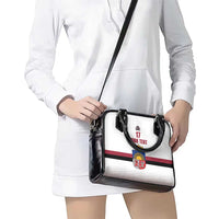 Custom Latvia Ice Hockey Champions Shoulder Handbag Come on Latvija White style