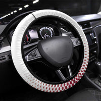 Latvia Ice Hockey Champions Steering Wheel Cover Come on Latvija White style