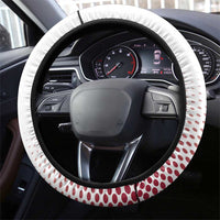 Latvia Ice Hockey Champions Steering Wheel Cover Come on Latvija White style