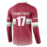 Custom Latvia Ice Hockey Champions Button Sweatshirt Come on Latvija Red style