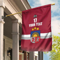 Custom Latvia Ice Hockey Champions Garden Flag Come on Latvija Red style
