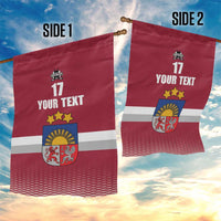 Custom Latvia Ice Hockey Champions Garden Flag Come on Latvija Red style
