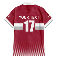 Custom Latvia Ice Hockey Champions Hawaiian Shirt Come on Latvija Red style