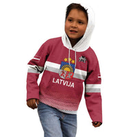 Custom Latvia Ice Hockey Champions Kid Hoodie Come on Latvija Red style