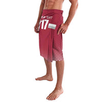 Custom Latvia Ice Hockey Champions Lavalava Come on Latvija Red style