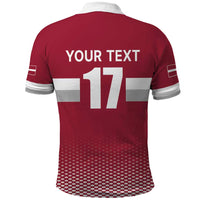 Custom Latvia Ice Hockey Champions Polo Shirt Come on Latvija Red style