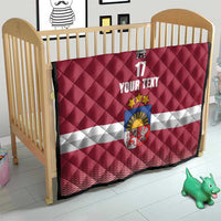 Custom Latvia Ice Hockey Champions Quilt Come on Latvija Red style
