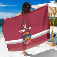 Custom Latvia Ice Hockey Champions Sarong Come on Latvija Red style
