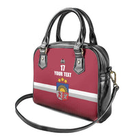 Custom Latvia Ice Hockey Champions Shoulder Handbag Come on Latvija Red style
