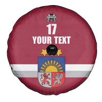 Custom Latvia Ice Hockey Champions Spare Tire Cover Come on Latvija Red style