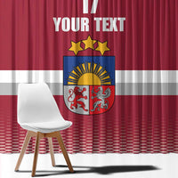Custom Latvia Ice Hockey Champions Window Curtain Come on Latvija Red style