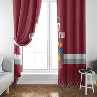 Custom Latvia Ice Hockey Champions Window Curtain Come on Latvija Red style