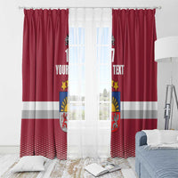 Custom Latvia Ice Hockey Champions Window Curtain Come on Latvija Red style