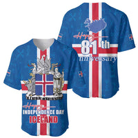 Iceland Icelandic National Day Baseball Jersey Happy 81th Anniversary