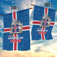 Iceland Icelandic National Day Garden Flag Happy 81th Anniversary