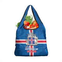 Iceland Icelandic National Day Grocery Bag Happy 81th Anniversary