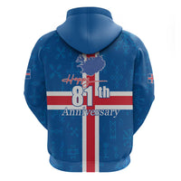 Iceland Icelandic National Day Hoodie Happy 81th Anniversary