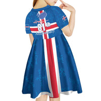 Iceland Icelandic National Day Kid Short Sleeve Dress Happy 81th Anniversary
