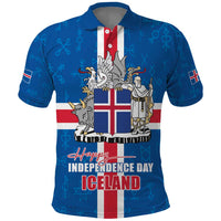 Iceland Icelandic National Day Polo Shirt Happy 81th Anniversary