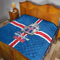 Iceland Icelandic National Day Quilt Happy 81th Anniversary