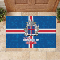 Iceland Icelandic National Day Rubber Doormat Happy 81th Anniversary