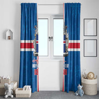 Iceland Icelandic National Day Window Curtain Happy 81th Anniversary
